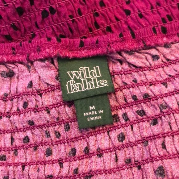 Wild Fable Polka Dot Purple Crop Top Size Medium - Picture 4 of 4